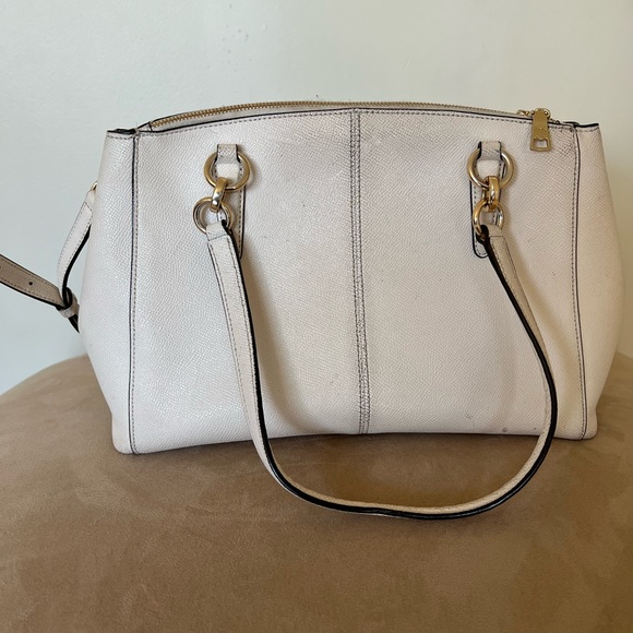 COACH NEW YORK Crossbody and Shoulder Bag with Gold Hardware- Cream Color - Picture 3 of 9